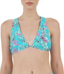 Cyn & Luca Juniors Montego Bay Lattice Back Bikini Swim Top Teal XL - Picture 1 of 7
