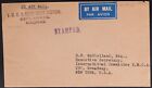 MayfairStamps India YMCA Boys' Work Section Madras to New York NY Air Mail Cover