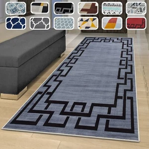 Non Slip Long Hallway Runner Rug Bedroom Carpet Kitchen Floor Mats Washable Rugs - Picture 1 of 74