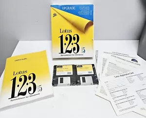 Lotus 123 Release 5 (1994) Spreadsheet For Windows- 3.5 HD Disks Still Sealed - Picture 1 of 8