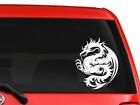 Chinese Dragon Ancient Tattoo Style Vinyl Decal 6" White