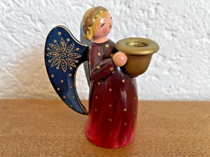 Weihnacht Wend & Kühne orig.Erzgebirge Holz Engel Lichterengel 8,5cm orig.Karton - Bild 1 von 7