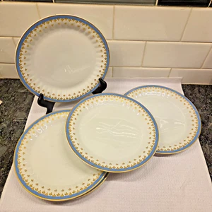 Arzberg Blu Oro Floreale Set di 5 Insalatiere Bone China 7 3/4” Germania #30 - Foto 1 di 11
