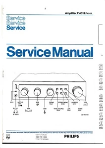 Manual de servicio Philips F 4312 - Imagen 1 de 1