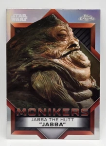 2023 Topps Chrome Star Wars Jabba The Hutt #M-18 Monikers - Picture 1 of 2