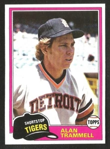 1981 Topps BASEBALL #709 ALAN TRAMMELL NM-MT HOF DETROIT TIGERS (SB1) - Bild 1 von 1