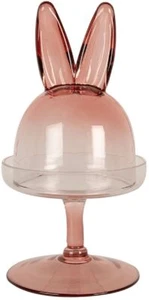 Campana de cristal Clayre & Eef 6GL4385 rosa Ø 12x23 cm - Presentación elegante - Imagen 1 de 3