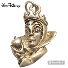 Vintage Disney Snow White Evil Queen Sterling Silver Charm Pendant 