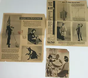 Vintage 50er 60er Halloween Artikel How Make Spook Suits Kostüme Bild Ephemera - Bild 1 von 10