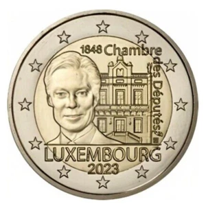 LUXEMBURGO 2 euro 2023 - 175 aniversario Cámara de Diputados y 1ª Constitución - Picture 1 of 1