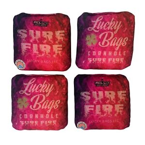 Lucky Surefire - Bag Speed 4-7 - ACL Pro 21-22 Cornhole Bags Galaxy Pink Purple