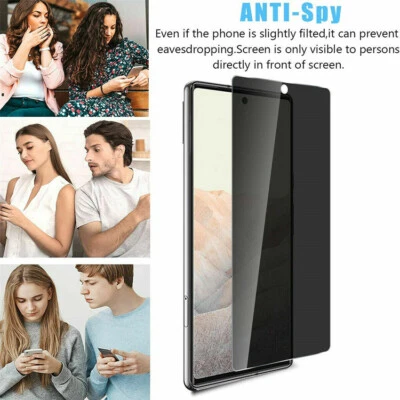 For Google Pixel 8 7 6 Pro 7A 6A Anti-Spy Tempered Glass Cover Screen Protector - Image 1 of 4