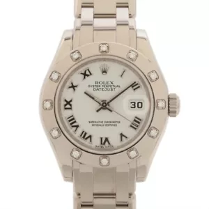 Rolex Datejust Pearlmaster 80319 WG AT White Dial - Picture 1 of 9