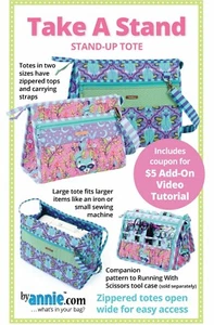 Take A Stand Stand Up Tote Pattern From By Annie Carry Tools and Supplies - Picture 1 of 4