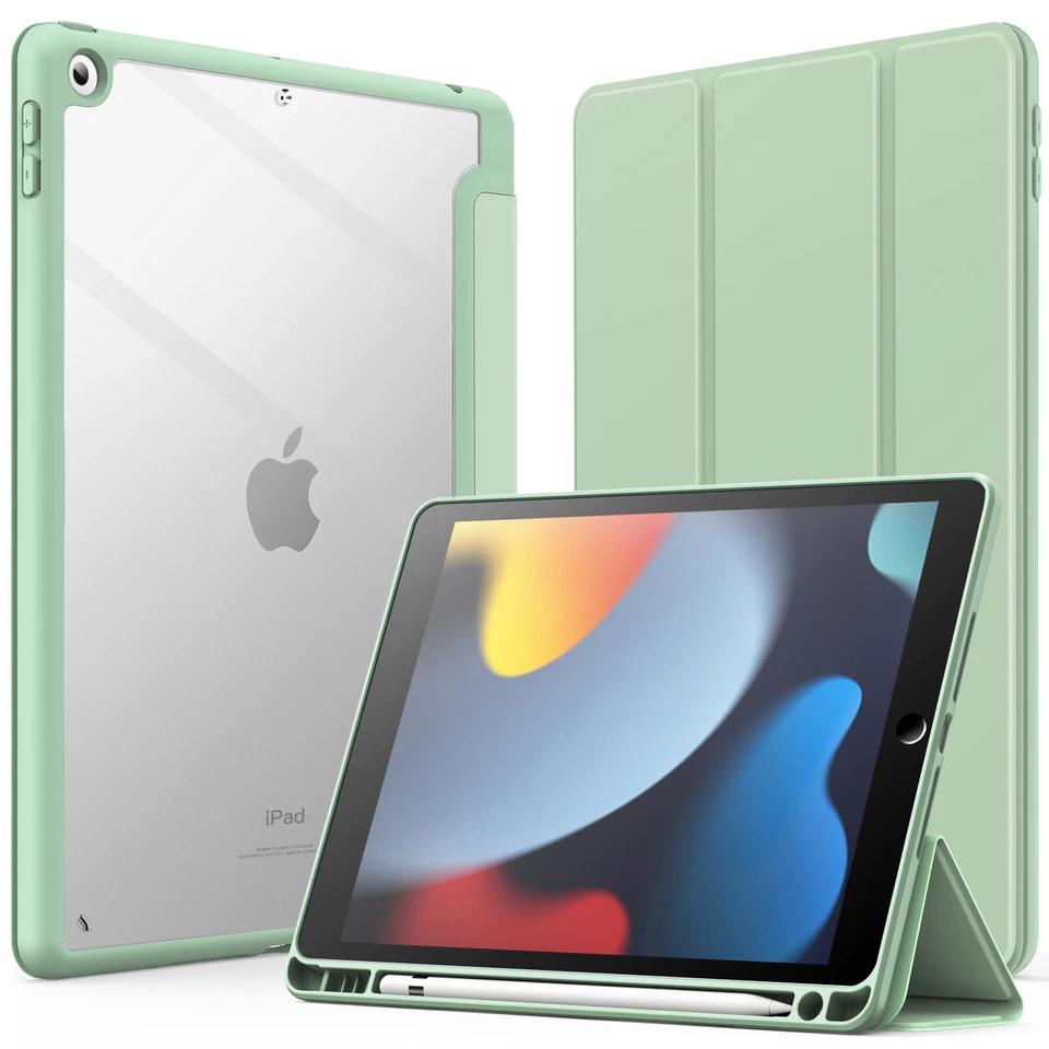 捷科保护壳 适用于 iPad 10.2 英寸 2021/2020/2019 带自动唤醒/睡眠 — 第 1/1 张图片