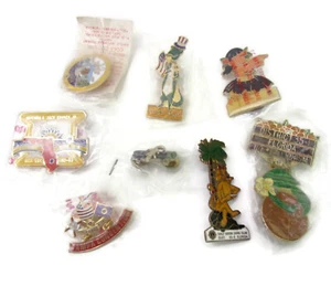 Menge 8 Vintage verschiedene Florida Lions Club Sammlerstücke Ansteck Hutnadeln Neu aus altem Lagerbestand - Bild 1 von 6