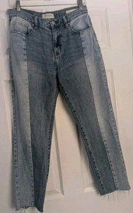 Pac Sun Vintage Icon Block Denim Jeans Raw Hem Taschen Größe 28 - Bild 1 von 10