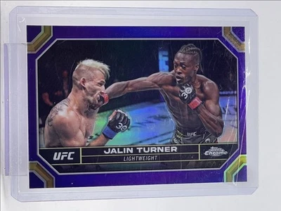 JALIN TURNER 2024 TOPPS CHROME UFC PURPLE REFRACTOR LIGHTWEIGHT Q4876 - Image 1 of 2
