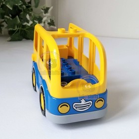 Lego Duplo Yellow Blue School Bus 10528 Vehicle Transportation Bricks Toy