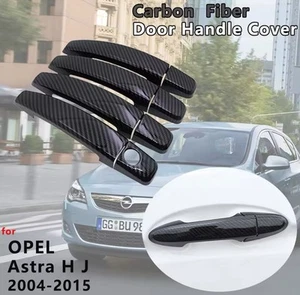 Vauxhall Astra H / J Door handle Cover Carbon fiber look 2004-2011 - Picture 1 of 2
