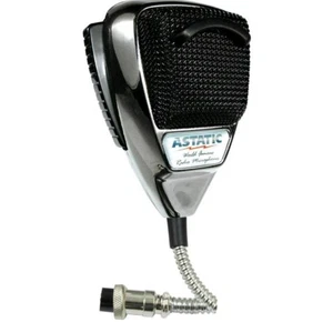 ASTATIC Chrome CB Ham Radio Microphone 636 LC DX-1 4-pin Uniden Cobra etc. mic - Picture 1 of 3