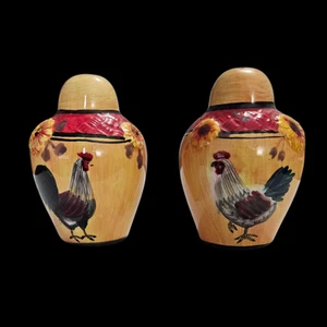 Vintage Rooster Salt and Pepper Shakers - Picture 1 of 6