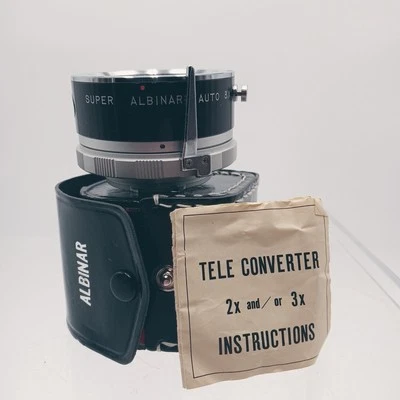 Vintage Super Albinar Auto Tele Converter 3x/2x With Minolta Lens Cap Untested - Image 1 of 4