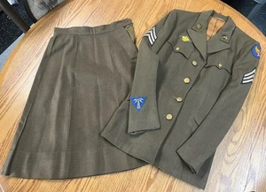 WWII WAAC Giacca e Gonna Patch Donna Esercito Corpo Aereo WAC - Foto 1 di 15
