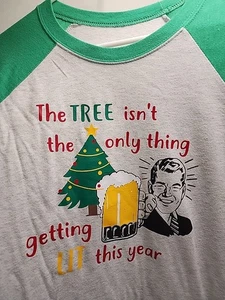 Camicia di Natale divertente da bere. Taglia M, manica lunga, usato - Foto 1 di 4