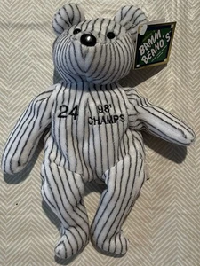 Salvino Bamm Beanos T Martinez Beanie Bär Plüsch New York Yankees 98 WS Champs - Bild 1 von 5