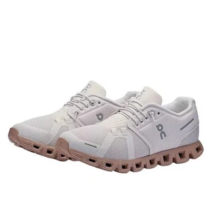 ON Cloud 5 Mujer Zapatos Atléticos 8 EU 39 Blanco Rosa Tostado Correr Nuevos en Caja - Imagen 1 de 12
