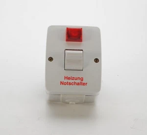 PRESTO VEDDER 1325,3H Heizungsnotschalter grau Kontrollausschalter AP - Bild 1 von 1
