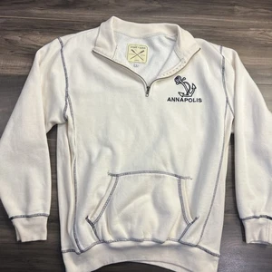 Vineyard Authentic Vintage Crew Full Zip Mens Large Sweatshirt Anchor - Picture 1 of 8