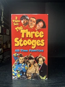 The Three Stooges All-Time Favorites VHS 2 Tapes Set - Picture 1 of 4