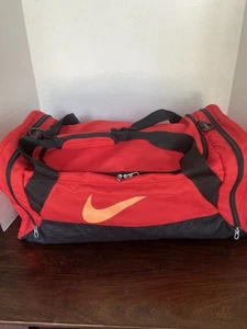 Nike Training Duffel Bag Large Red Orange - Picture 1 of 5