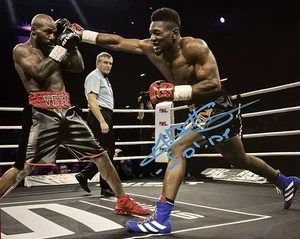 Christian MBILLI Signed 8x10 Photo! Boxer! Boxing! “SOLIDE” WBC CHAMP W/Coa - Bild 1 von 3