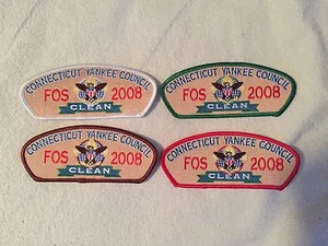 Connecticut Yankee Council 72 - Owaneco 313 - 2008 CLEAN FOS 4 CSP Full SET - Picture 1 of 1