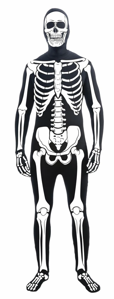 Disappearing Man Bone Suit Skeleton adult mens Halloween costume - Image 1 of 1
