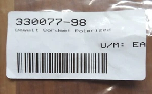 NEW OEM Dewalt Power Tool Cord # 330077-98 - Picture 1 of 7