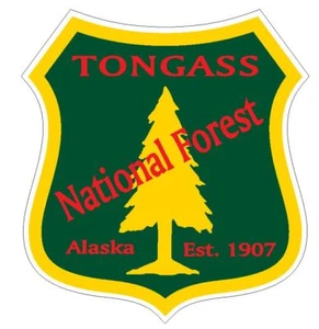 Tongass National Forest Sticker R3319 Alaska YOU CHOOSE SIZE - Picture 1 of 1