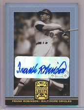 FRANK ROBINSON 2005 DONRUSS GREATS AUTO ORIOLES GOLD