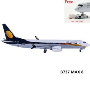 (Rare)1:400 Aeroclassics AC419391 Jet Airways B737 MAX 8 VT-JXA+Free Tractor - Picture 1 of 3