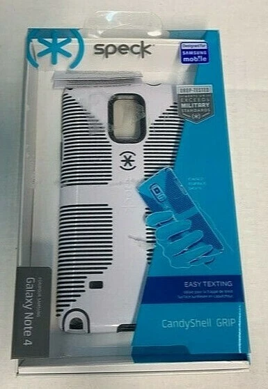 Funda Speck Candyshell Grip para Samsung Note 4 Blanco y Negro SPK-A3195 Foto 1 de 1