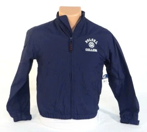 Polo Ralph Lauren Blue Zip Front Lined Nylon Jacket Youth Boy's Small S 8 NWT - Picture 1 of 2
