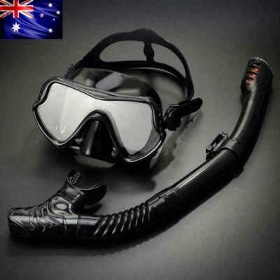 Professional Snorkeling Diving Liquid Silicone Set w/ Dry Snorkel and Mask Set - image 1 of 4