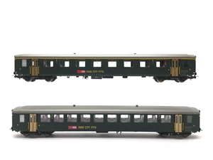 PIKO 96790 H0 Set di due carrozze EW I delle SBB, ep IV - Imagen 1 de 4