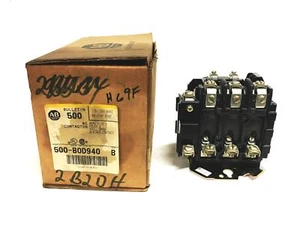 Allen-Bradley 3-Phase Open Top Wire 4-Pole Contactor 500-BOD940 NOS - Picture 1 of 7