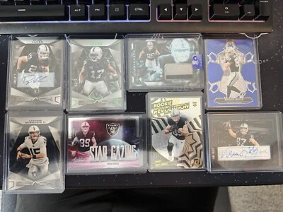 Brock Bowers/Las Vegas Raiders 8 Card Lot - Image 1 of 4