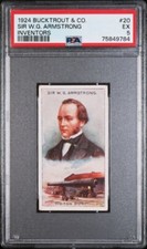 1924 Bucktrout & Co INVENTORS #20 SIR W.G. ARMSTRONG PSA 5 EX