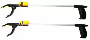 2x Universal Alu Greifhilfe mit Magnet | Greifzange | Müllzange | Greifarm - Bild 1 von 2